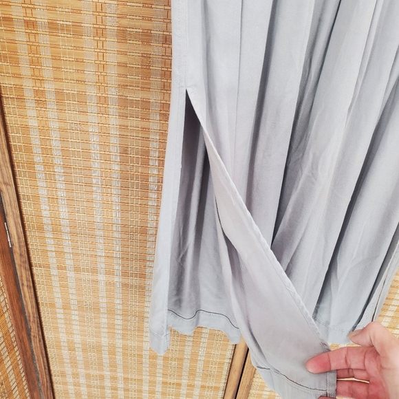 ♤ Aritzia Wilfred Taupe Gabrielle Midi Skirt with Side Slits Size XXS - Picture 3 of 11